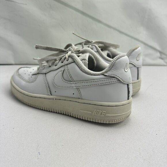 Nike Air Force 1 Low LE, DH2926-111 Triple White Leather Sneaker, Shoe Size 13C - Picture 6 of 12